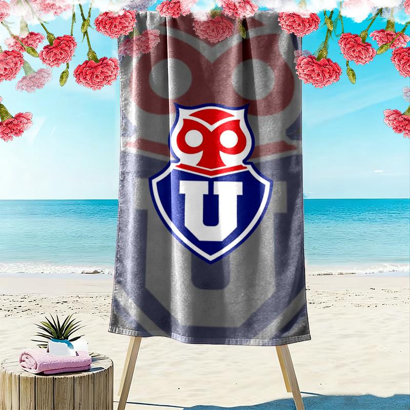 Universidad De Chile Print Beach Towel, Large Soft Quick Dry Towel for Beach Camping Swimming