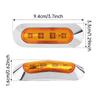 10pcs Amber DC 12V - 24V 4 LED Side Marker Indicator Lights Fit for Auto Car / Bus / Truck , Robust Car Indicator Lights