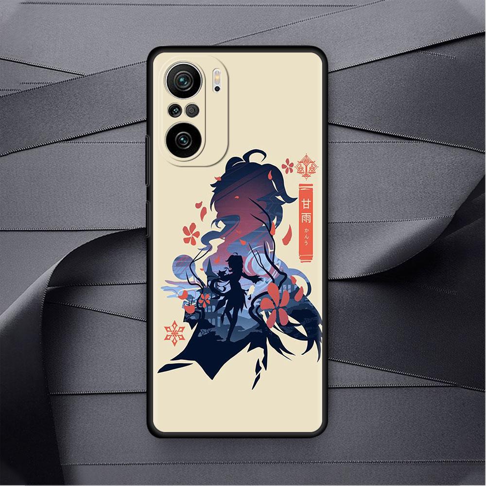 Roztomilé pouzdro Anime Genshin Impact pro Xiaomi Redmi Note 11 10 9S 9 K40 Pro 7 8 9A 9C 8T 9T 10C 10Pro silikonové pouzdro na telefon