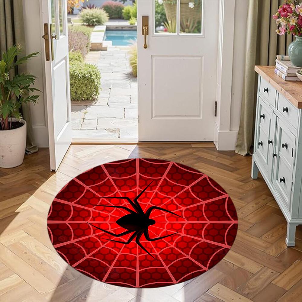 Spider Round Area Rug Design for Bedrooms Dining Room Decorate room Dormitory Anti-slip Round Rug Office home decor