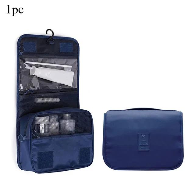 1pc Travel Makeup Bag Waterproof Toiletry Organizer High Quality Women Neceser Bathroom Hook Wash Pouch Hook Makeup Storage Bag