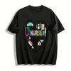 Nurse Themed Print Tee With Medical Elements Casual Top Pure Cotton T-shirt