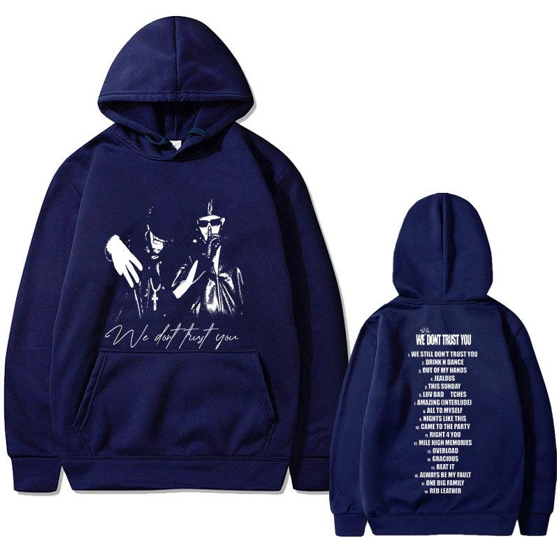 Rapper Metro Boomin and Future We Don't Trust Print Autumn Fleece Hoodie Regular Fit Long Sleeve Clothes Streetwear