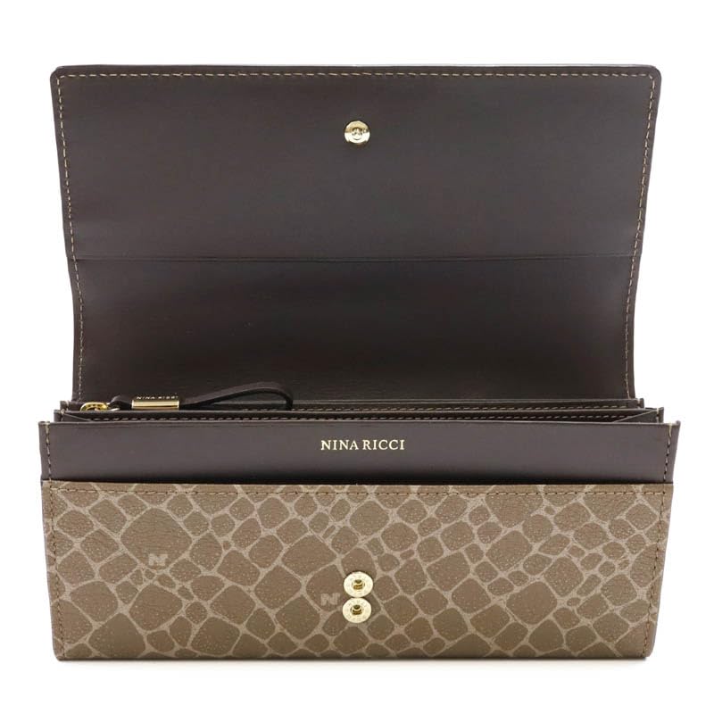 Nina Ricci Atre Nouveau Purse Dark Brown 85-8205 Women's