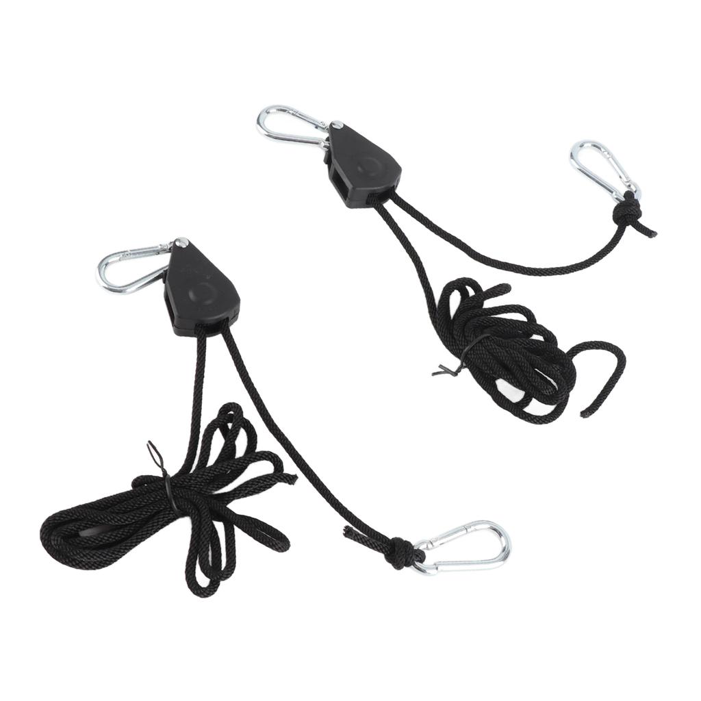 2Pcs Rope Hangers Strong Load Bearing Capacity Lightweight Portable Tent Adjustable Rope Buckle for Outdoor
