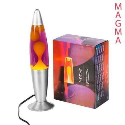 Lampe À Lave Magma 34 Cm – 25 W, Ampoule Incluse, Support Métal, Disponible En Violet/bleu