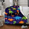 Dinosaur Pattern Home Customize Your Name Blankets Soft Comfortable Lightweight All Season Multiuse Blanket For Picnic Sofa Office Bed Living Room