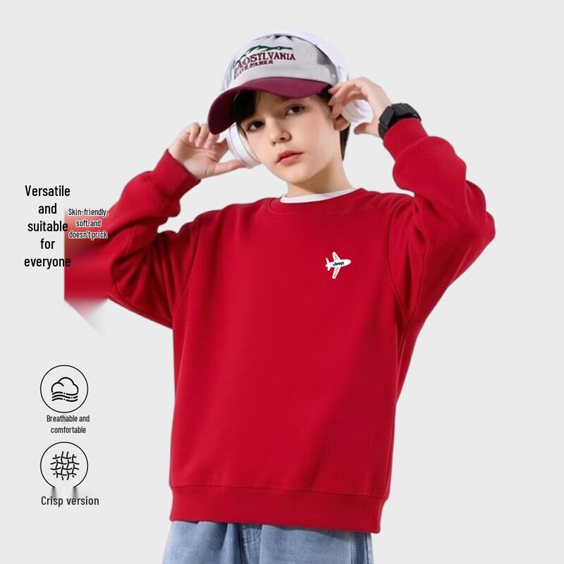 JEEP Kids Casual Crewneck Long-Sleeve Sweatshirt