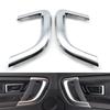 Chrome Front Rear Left Right Interior Door Handle Surrounding Cover Trim Replacement for Land Rover Discovery 2015-