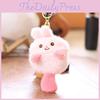 Capybara Panda Plush Keychain Animal Pendant Soft Stuffed Doll Kids Gift Toy