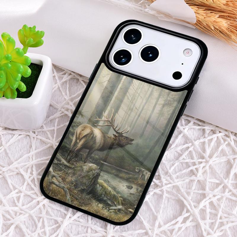 Wild Forest Animal Shockproof Phone Case for iPhone 17 Air 16e 15 11 12 14 13 Pro Max Cover Coque