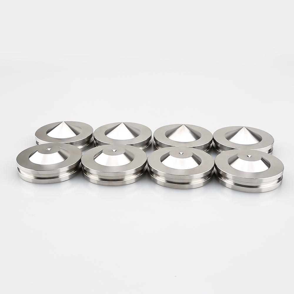 4 Ensembles Pointes d'Isolation pour Enceintes HiFi en Acier Inoxydable Pieds de Support Audio Absorbeurs de Chocs Amortisseurs Anti-Vibrations Base pour Équipement Audio