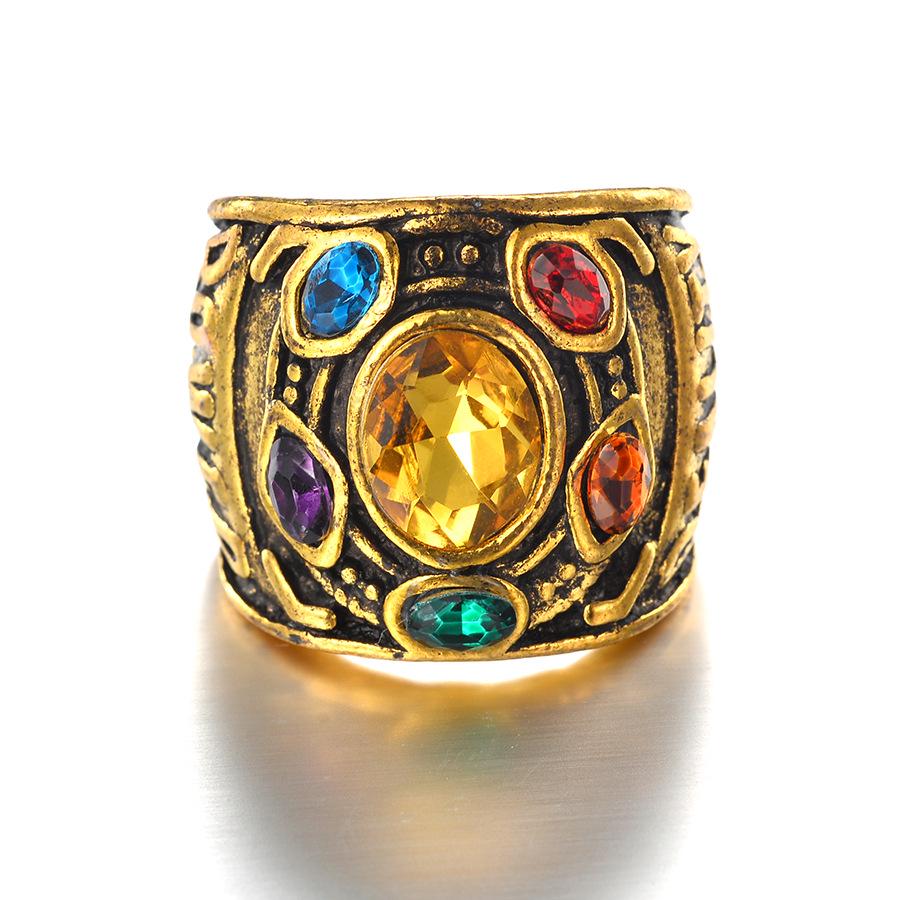 European and American Retro Fashion Thanos Ring Size 10