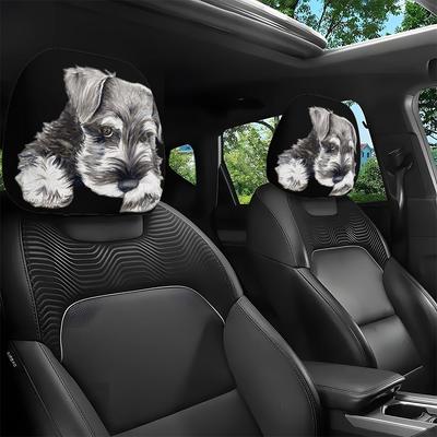 Print Car Headrest Covers for Couples Road Trips Highway Travel Adds Unique and Trendy Interior Decor To Enhances Driving