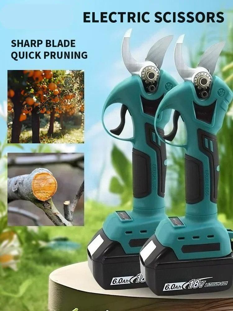 Professional Cordless Electrician Scissors Pruning Shears Cutter 18v Battery Wireless Drills Tools Garden Pruner