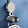 Portable Sturdy ABS Suction Shower Sprayer Holders Bathroom Accessory for Easy Installation in Bathroom Setting