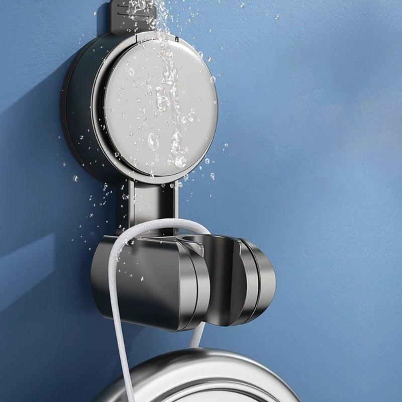 Portable Sturdy ABS Suction Shower Sprayer Holders Bathroom Accessory for Easy Installation in Bathroom Setting