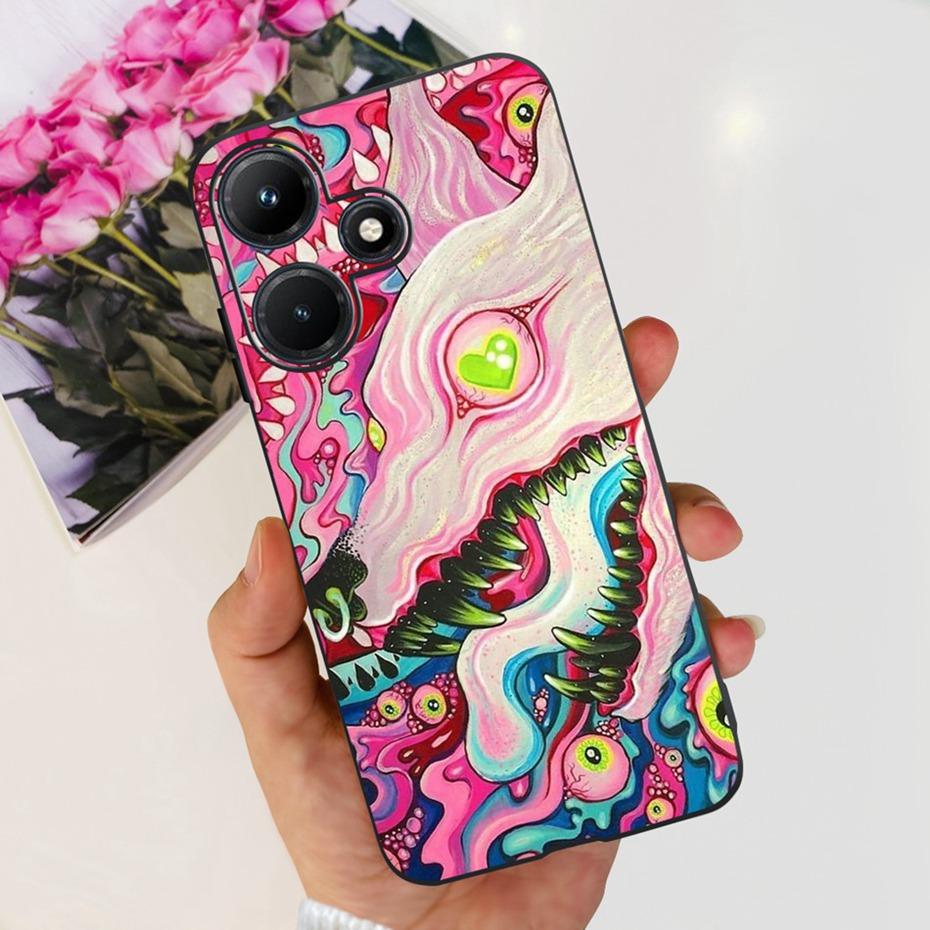Cute Phone Case For Infinix Hot 30i Hot30 30 Play NFC 2023 Soft Silicone TPU Back Cover For Infinix Hot30i Hot 30 30Play