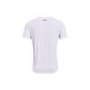 Under Armour Logo Print Solid Color Crew Neck T-Shirt Men Tops White 1361672-100