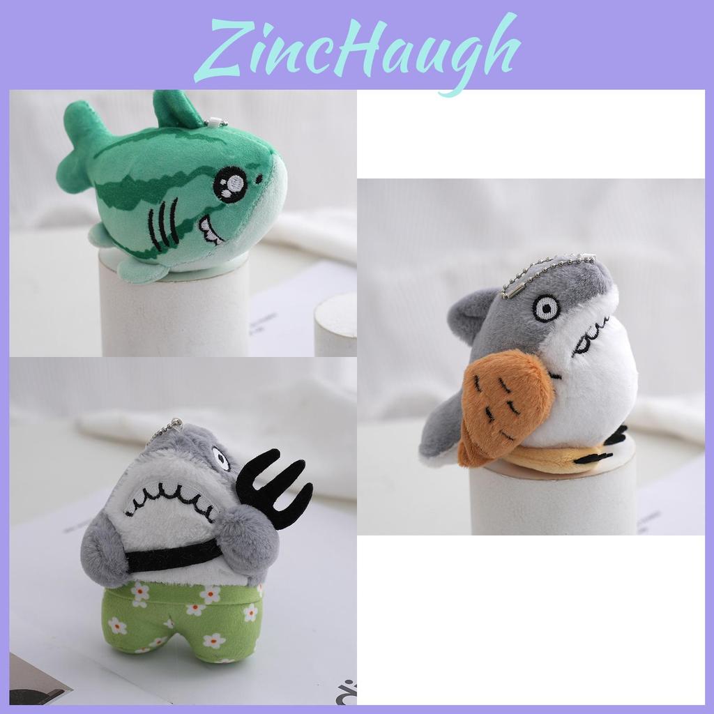 Cute Shark Plush Toy Pendant Keychain Creative Bag Decoration