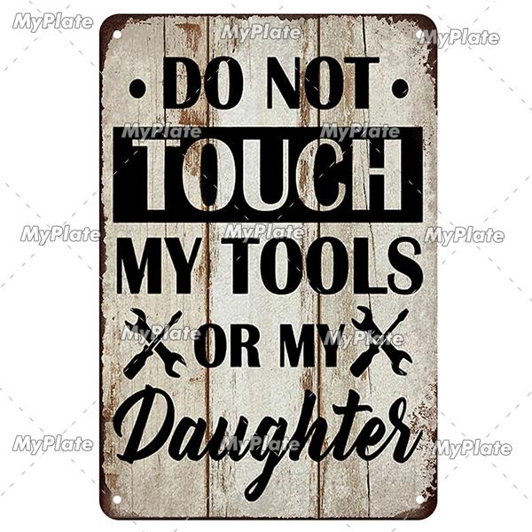 My Garage Metal Sign Vintage Mechanic Tin Sign Man Cave Decoration Wall Decor For Bar Plaque Home Decor Tool Poster