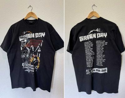 Band Tees × Rock T Shirt × Vintage Vintage Green Day Band T Shirt Tee