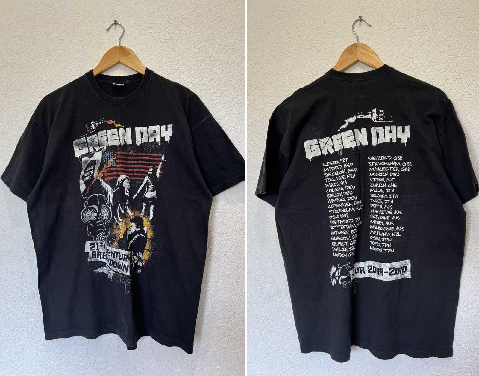 Band Tees × Rock T Shirt × Vintage Vintage Green Day Band T Shirt Tee XXXXL