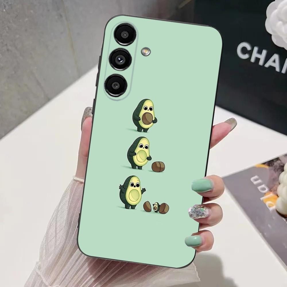 

Cute Avocado Cartoon Phone Case For Samsung S24,S21,S22,S23,S30,Ultra,S20,Plus,Fe,Lite,Note,10,9,5G Black Soft Cover Samsung S21 s305G