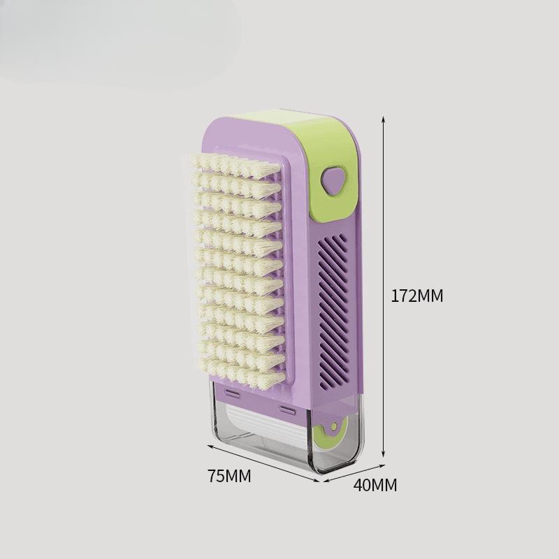 

Three-in-one Soap Foaming Box Cleaning Brush Dormitory Bathroom Soap Storage Multi-functional Cleaning Brush фіолетовий