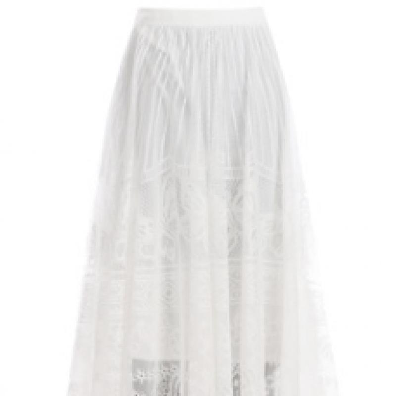 Shop   Women Lace Long Skirt Black Pic Wsk 12167