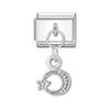 Fashion Heart Lips Bow Knot Feet Fishbone Pendant Italian Charm Link Fit 9mm Stainless Steel Bracelet DIY Making Men Women Gifts