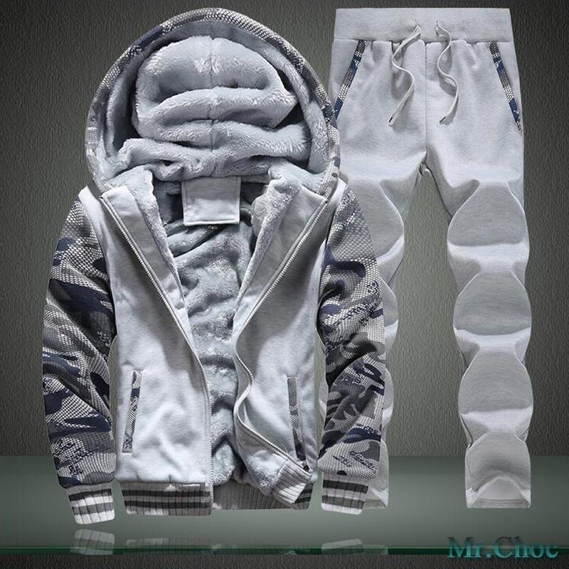 Maglioni con cappuccio in velluto invernale da uomo Plus Tute da jogging Uniformi da baseball casual Abbigliamento sportivo slim fit