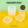 4-28Pcs Plastic Storage Box Transparent Jewelry Storage Box Container Portable Earring Ring Earplugs Packaging Storage Case