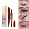 8-farger Ultra-fin Refill Brush Matte Hurtigtørkende Ikke lett å smøre ut Farge Eyeliner
