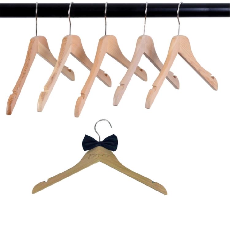 2 Pezzi Gruccia MultiFunzionale in Legno per Matrimonio Gancio Antipolvere Porta Abiti per Occasioni Formali Abito da Sposa e Abito da Sposo