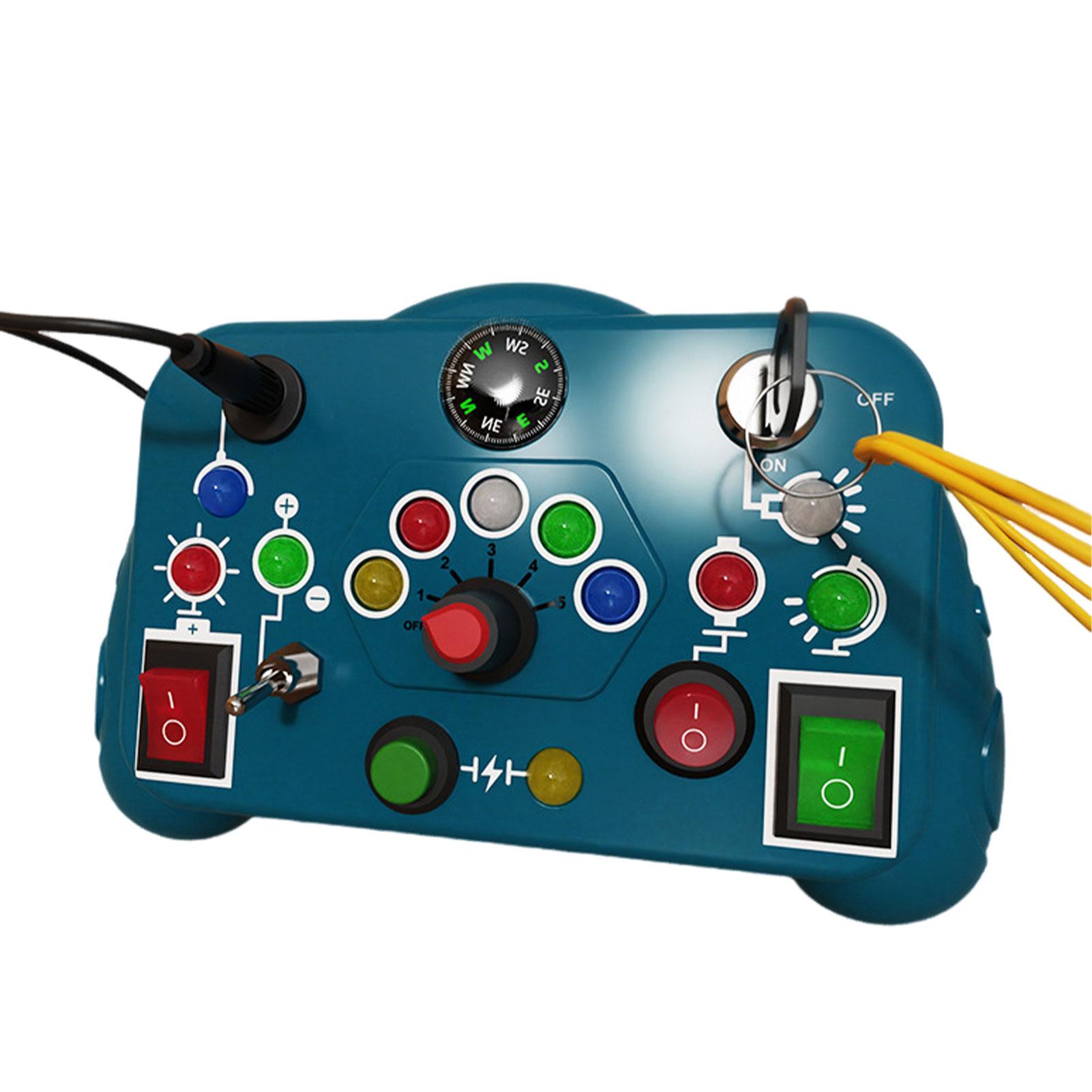 

Светодиодные выключатели Занятые игрушки для развития сенсорного познания Игрушки со светодиодными выключателями заняты темно-синий