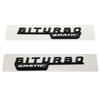 1Pair Car Fender Side Sticker Rear Trunk Badge for Mercedes Benz BITURBO 4MATIC 2014-2016 W221 W212 W205 W211 C180 W210 GLC B200 AT1