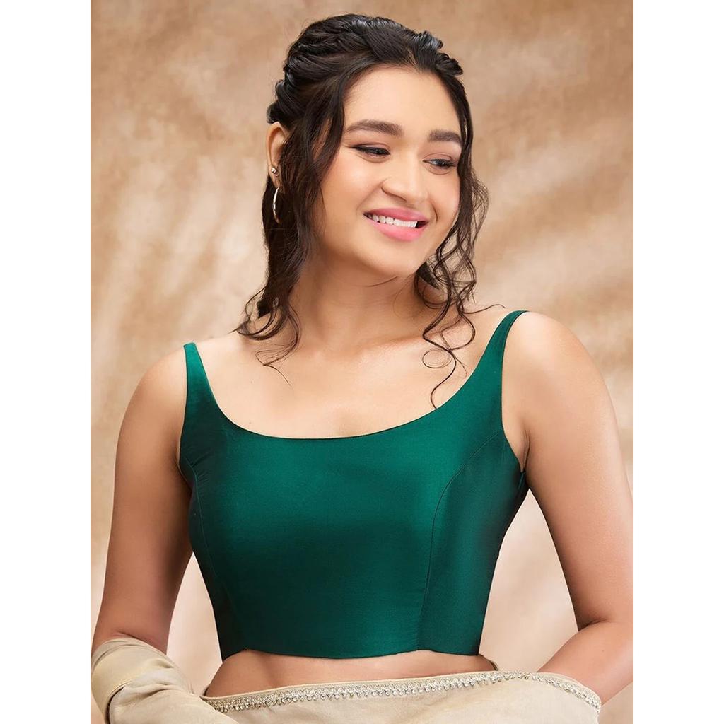 Women Sleeveless Square Neck Blouse Indian Bollywood Party Wear Stitched Choli