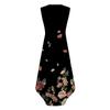 Women's 2024 Summer Casual Loose Sundress Long Dress Floral Print Sleeveless V Neck Split Tshirt Maxi Dresses