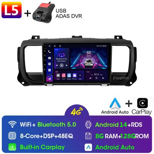 For Citroen Jumpy Peugeot Expert 2016 - 2021 Android Car Radio Multimedia Player Carplay Navigation GPS Touch Screen Auto Stereo