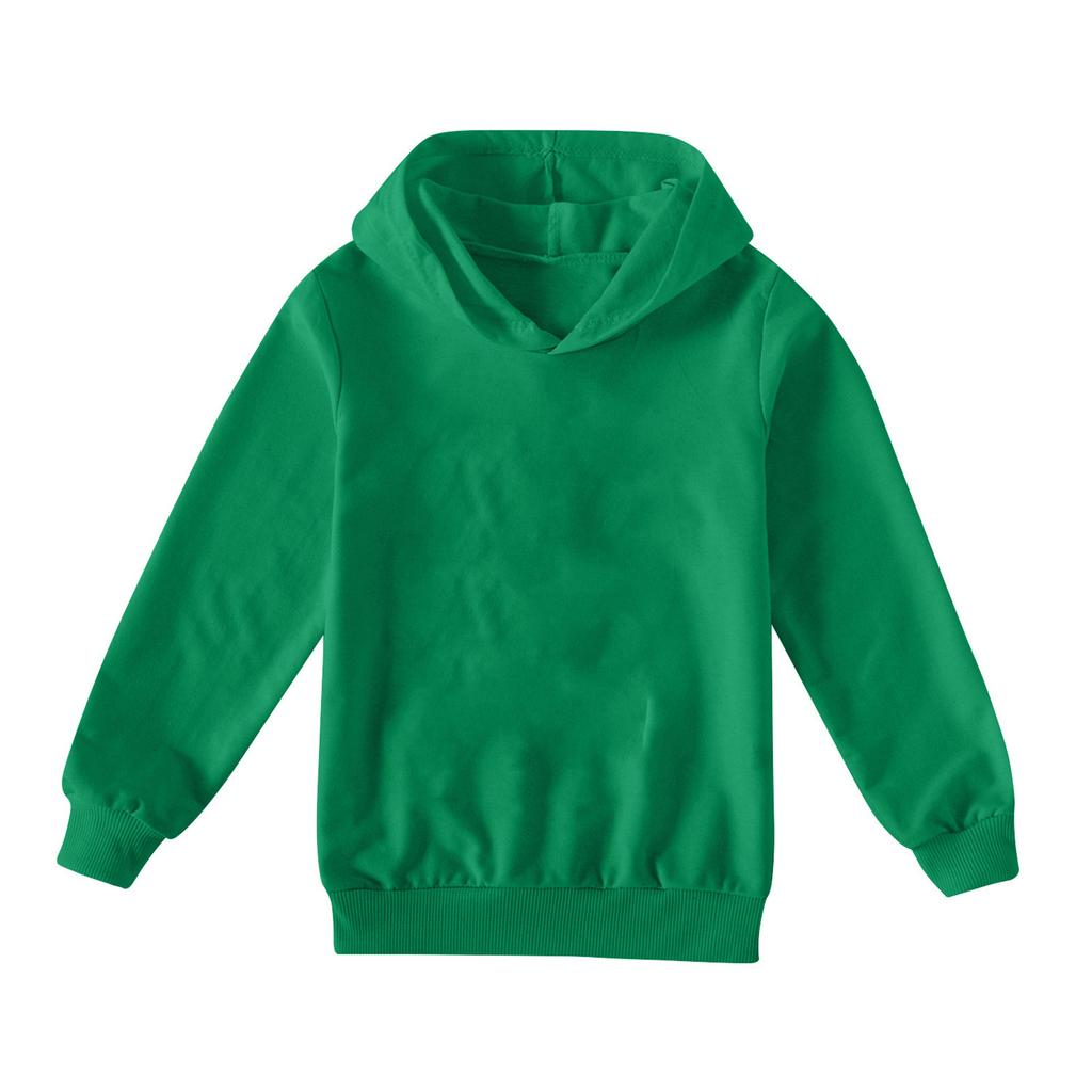 Children's Boys' Fashion Solid Color Pullover Casual Versatile Hoodie