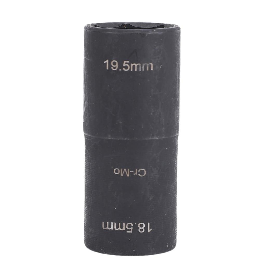 Lug Nut Flip Socket 1 2in Drive 18.5mm 19.5mm Impact Double Ended Lug Nut Removal Tool for Automotive Repair Maintenance