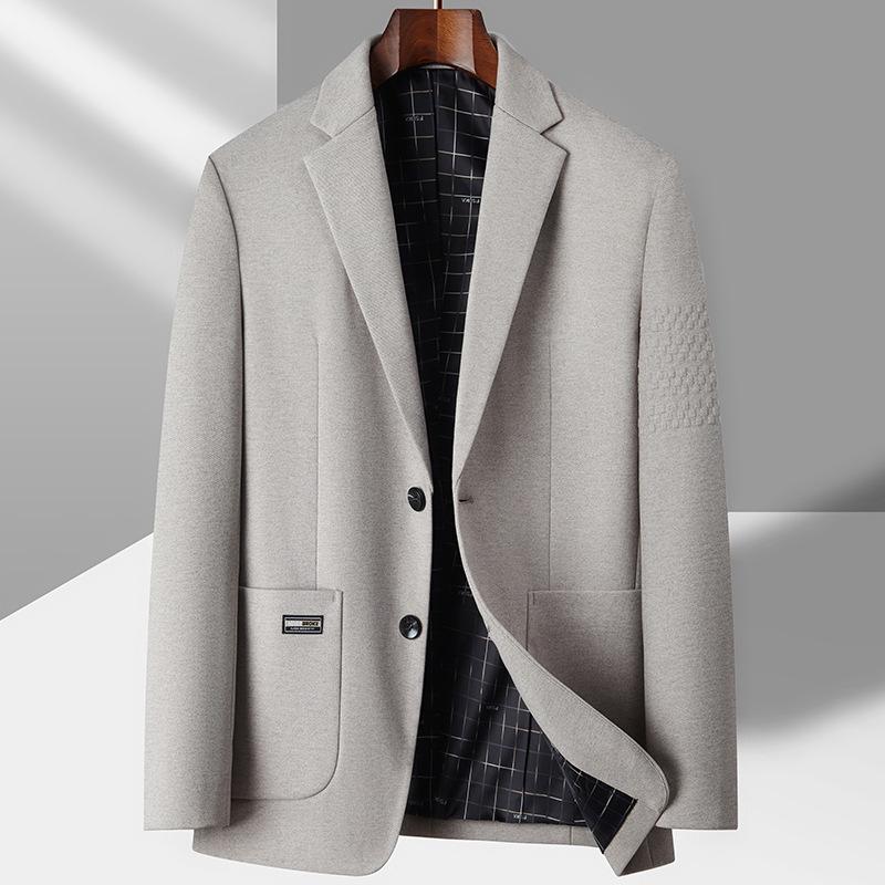 Spring and Autumn Light Luxury Business Single West Middle-aged and Young Solid Color Single-breasted Trendy Suit Jacket