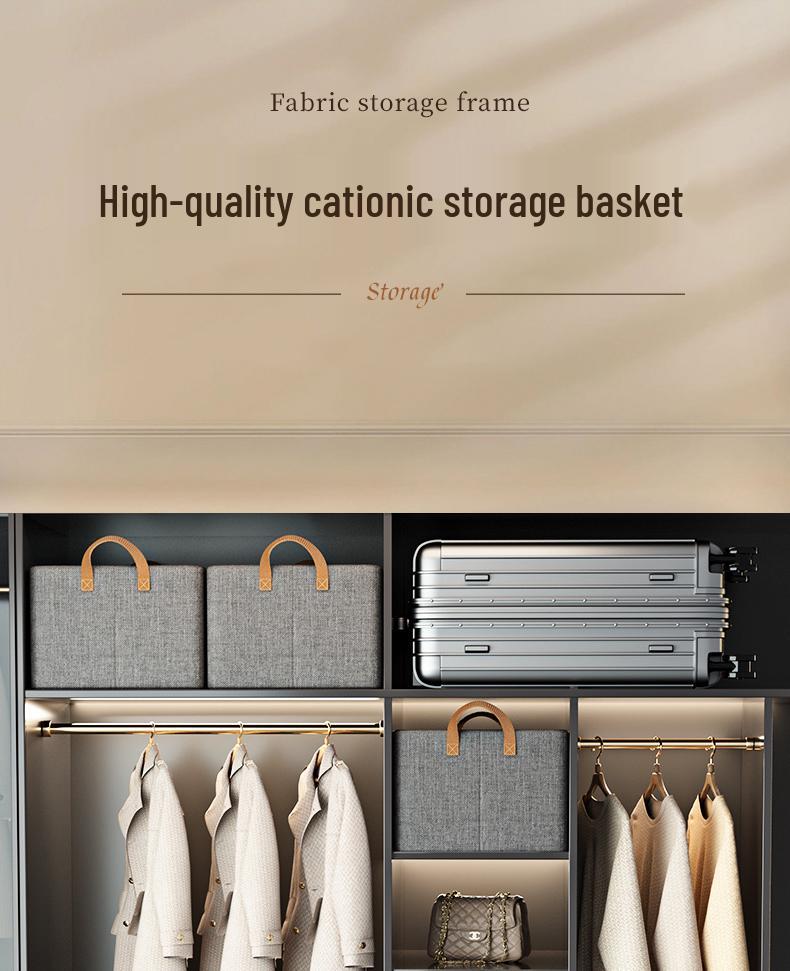 7-Piece Steel Frame Fabric Wardrobe Organizer Set