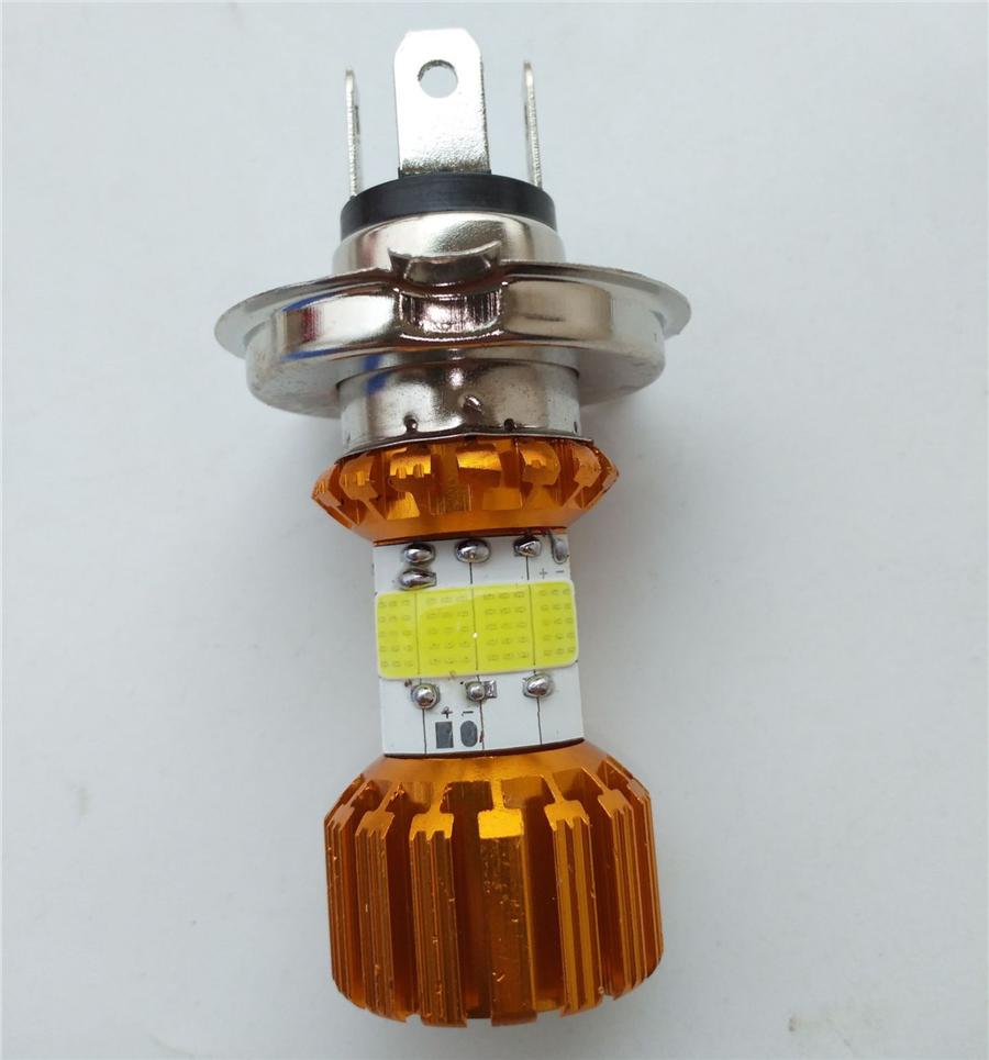 Eight Sides 360° H4 LED 6000K Motorbike ATV Headlight 80W 8000LM Hi/Lo Beam Bulb