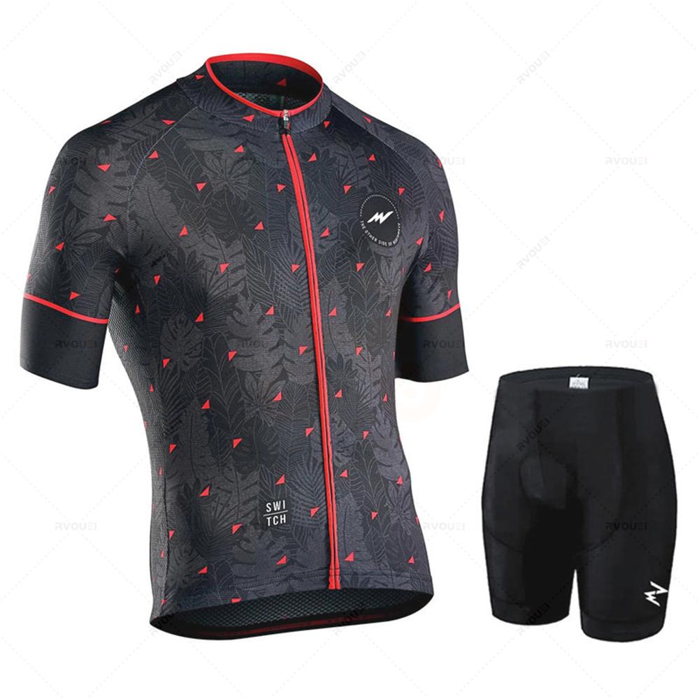 Set Breathable Cycling Clothing MTB Uniform Man Summer Short Sleeve Jersey Bike Maillot Ropa De Ciclismo 2026