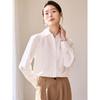 Women's Embroidered Lace Lapel Long Sleeve Shirt