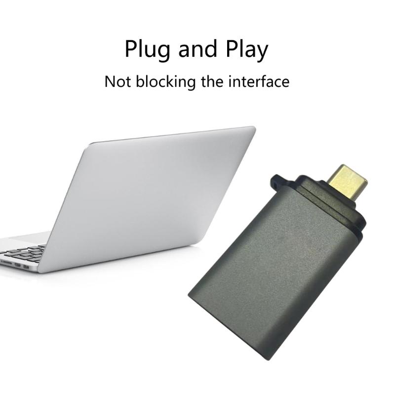 Type C High Definition Converter 4K 60Hz Resolution Pocket Size Aluminum Adapter Universal for Laptop