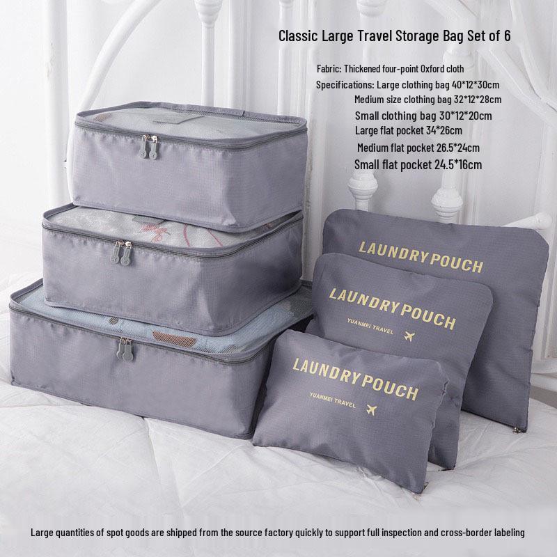 Six-Piece Travel Storage and Organization Bag Set