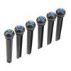 6Pcs Black Guitar Bridge Pin Kit Decorative Robust Clarity Increasing Guitar Bridge Pin Replacement